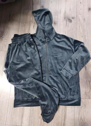 Спортивний костюм велюровий жіночий4 фото