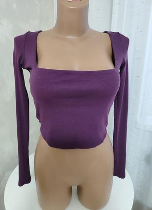 Топ с длинным рукавом zara s
