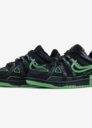 Кросівки nike air rubber dunk off-white green strike