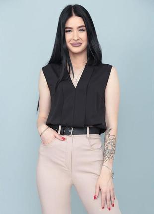 Літня блузка без рукавів "valerie"  | норма і батал | розпродаж моделі