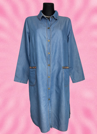 Жіноча сукня плаття жіноче батал джинс вінтаж ретро женское платье великий розмір л хл l xl