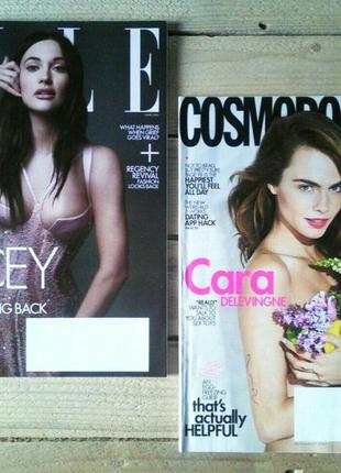 Журналы elle usa 2021, журнал cosmopolitan usa, эль сша, кара делевинь