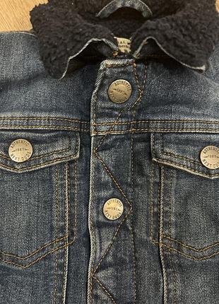 Джинсовая куртка теплая 2