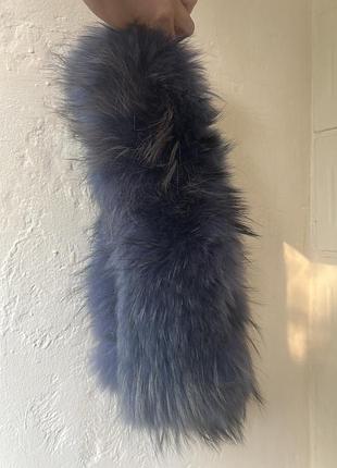 Натуральный мех, воротничок енот натуральный мех энот