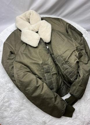 Теплые бомберы zara