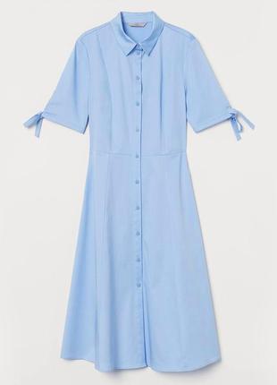 Сукня-сорочка з бавовняного атласу h&m