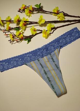 Коттоновые трусики стринги, xl