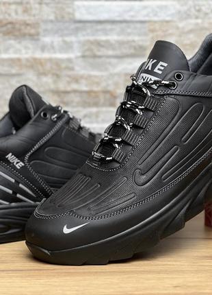 Кроссовки мужские кожаные nike blazer black