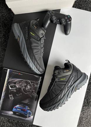 Мужские кроссовки merrell float pro black grey green