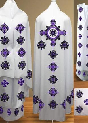 Фелон, облачення під вишивку бісером або нитками
