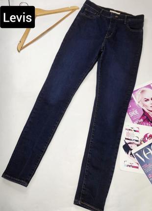 Джинсы женские темно синего цвета high rise super skinny от бренда levis 29