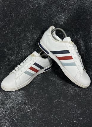 Кросівки шкіряні білі adidas neo label3 фото