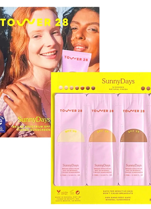 Tower 28 beauty sunnydays spf 30 tinted sunscreen foundation пробник тонального крема