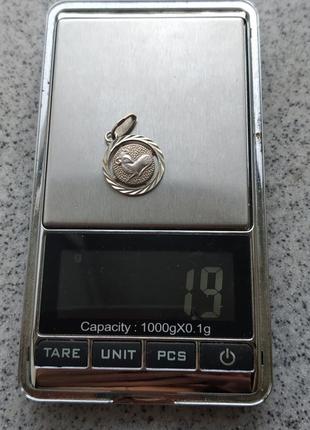 Кулон козерог подвеска серебро ср пор 925