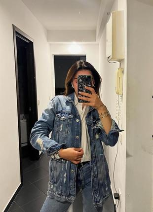 Джинсова куртка pull&bear