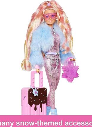 Лялька барбі екстра подорож зимовий стиль barbie extra fly doll hpb16 оригінал3 фото