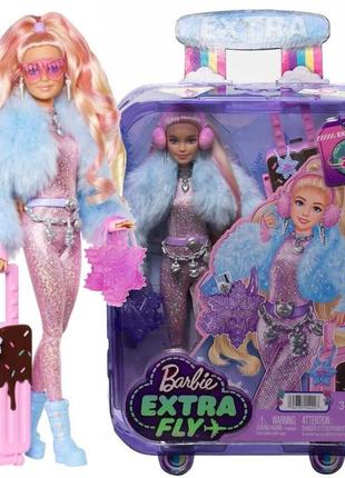 Лялька барбі екстра подорож зимовий стиль barbie extra fly doll hpb16 оригінал1 фото