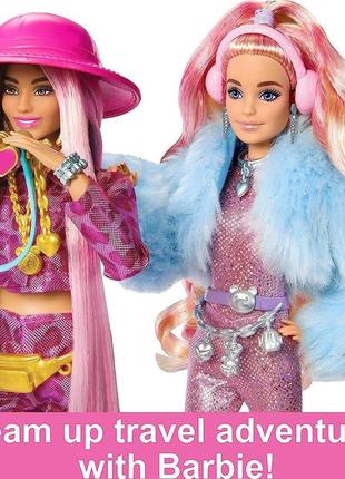 Кукла барби экстра путешествие зимний стиль barbie extra fly doll hpb16 оригинал4 фото