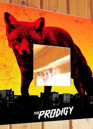 Декоративное зеркало "группа the prodigy. the day is my enemy" подарок для фанатов музыки, декор в б