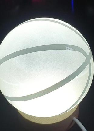 Светильник ночник подсветка "платочный шар" баскетбольный мяч