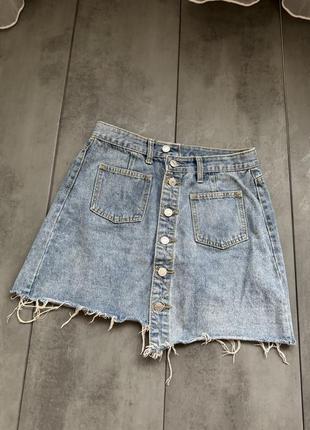 Джинсовая юбка размер с - м