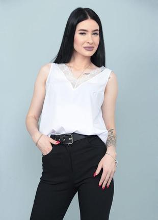 Літня блуза з глибоким декольте "gloria"  | норма і батал2 фото