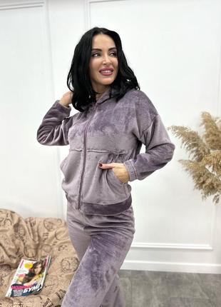 Махровий жіночий костюм-піжама "palmira"  | норма