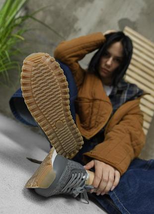 Зимние кроссовки на меху из натуральной кожи4 фото