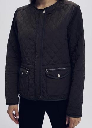 Куртка massimo dutti стьобана синя брендова