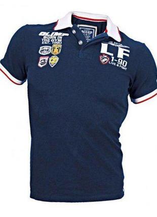 Футболка чоловіча polo paramount s синій (06283019), olimp nutrition