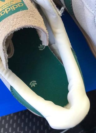 Adidas gazelle bold beige green кроссовки8 фото