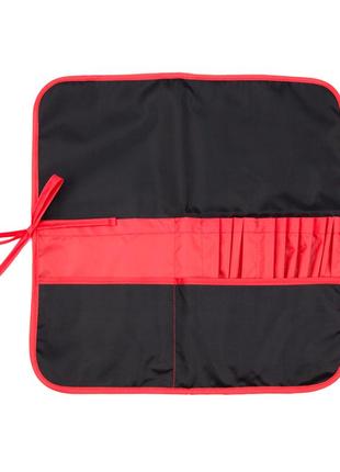 Пенал для пензлів, тканина (37х37 см), чорний + червоний rosa studio