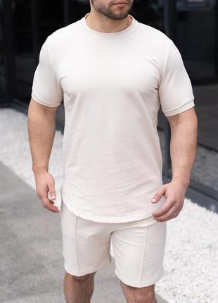 Чоловіча базова літня футболка кремова