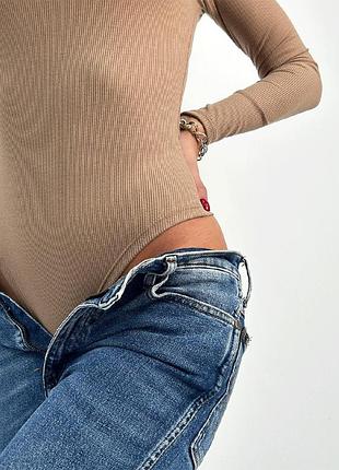 Жіночий трикотажний боді (рубчик)8 фото