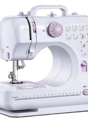 Електрична швейна машинка sewing machine 505 (портативна, 12 програм) wlsm 505 біла5 фото