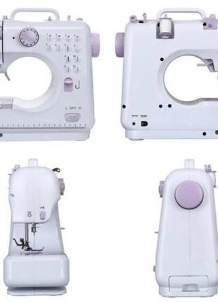 Електрична швейна машинка sewing machine 505 (портативна, 12 програм) wlsm 505 біла3 фото