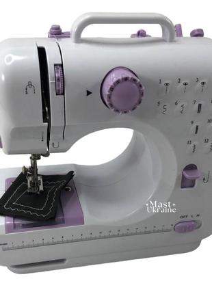 Електрична швейна машинка sewing machine 505 (портативна, 12 програм) wlsm 505 біла8 фото