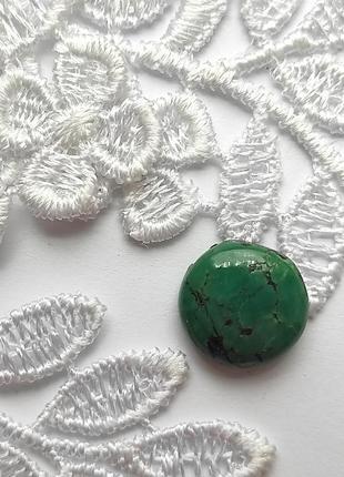Зелёно-голубой камень бирюза кабошон для создания украшений натуральный2 фото