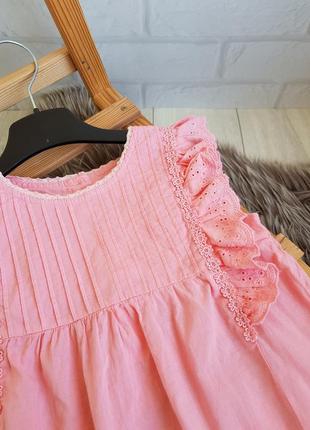 Розовая блуза с рюшами (коттон)👭
5/6 рочков
состояние: идеальный 
цена: 245грн💰2 фото