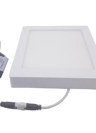 Светильник накладной led square downlight 12w-220v-850l-4000k alum tnsy