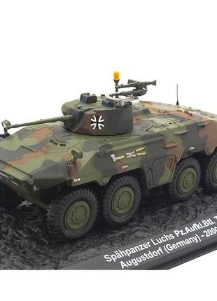 Spahpanzer luchs pz. aufkl. btl. 7 augustdorf (germany) коллекционная модель в масштабе 1:72 от altaya