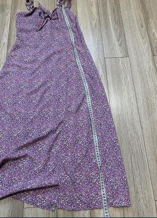 Нежное платье миди в цветы zara 🌸5 фото