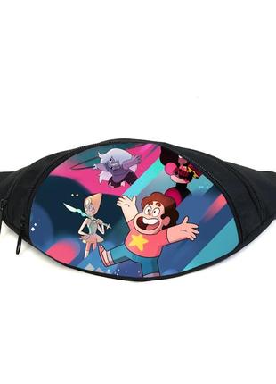 Поясна сумка бананка всесвіт стівена (gb-steven universe 017) gear bag чорна1 фото