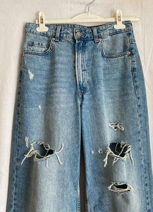 Идеальные джинсы h&amp;m baggy, широкие, прямые