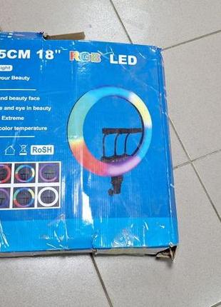 Уценка! кольцевая led лампа ring light 45 см с пультом (rl-18) (нет держателя под телефон,плохая упаковка 751)5 фото