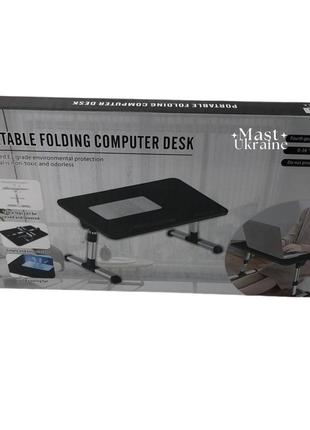 Столик-трансформер для ноутбука (портативная подставка) с вентилятором laptop table lt-1186 фото