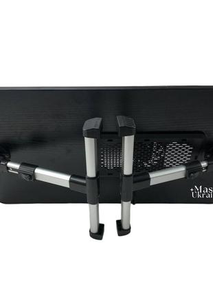 Столик-трансформер для ноутбука (портативная подставка) с вентилятором laptop table lt-1183 фото