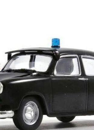 Полицейские машины мира №13, hindustan ambassador полиция индии (1958) коллекционная модель в масштабе 1:43