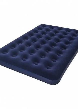 Матрас надувной одноместный avenli flocked air bed twin 191х99х22 см синий3 фото