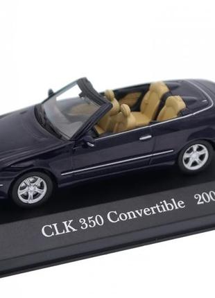 Mercedes-benz clk 350 convertible (2005) коллекционная модель в масштабе 1:43 от altaya